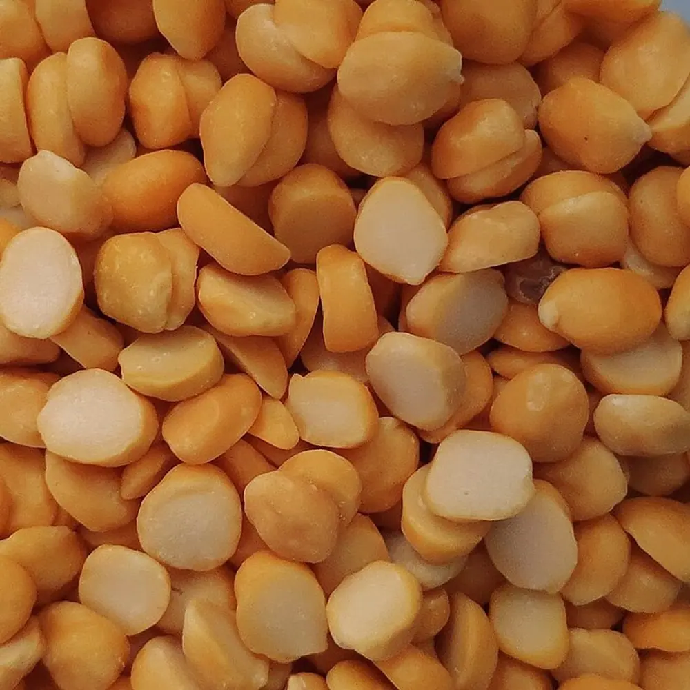 chana dal, photographed close up