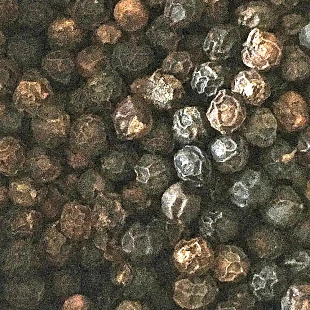 black pepper, photographed close up